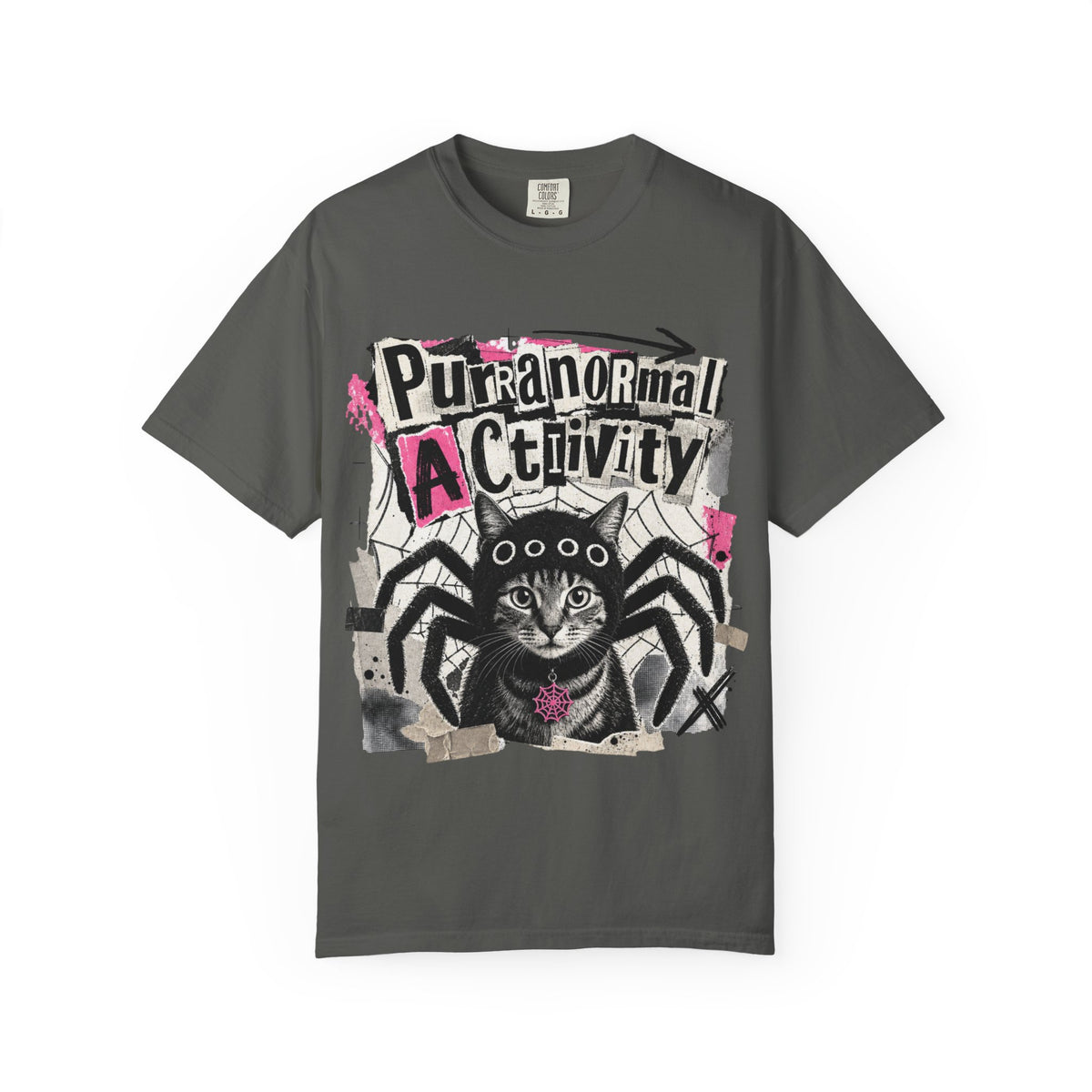 Purranormal Activity Cat Spider T-shirt | Halloween Graphic Tee