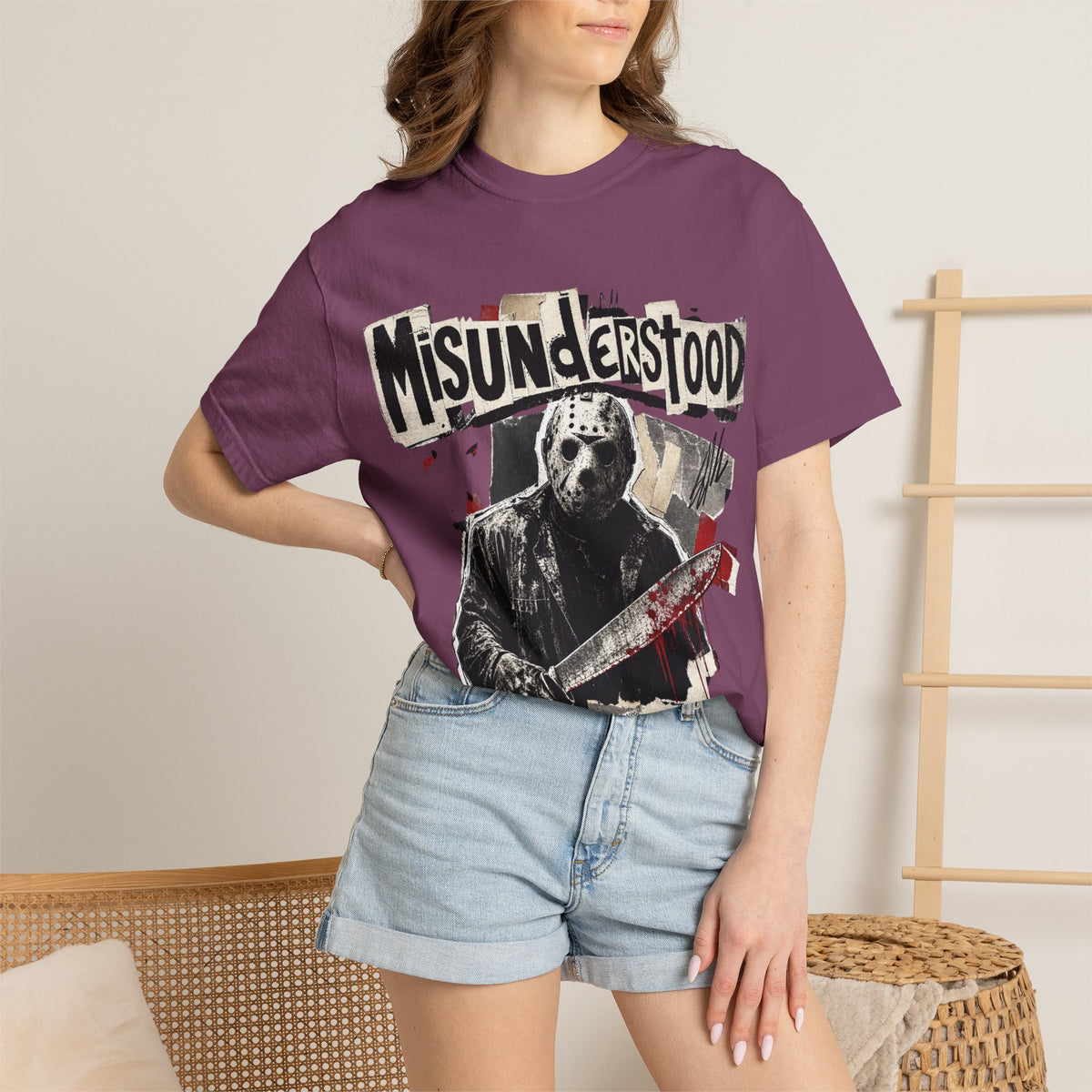 Misunderstood Jason Hockey Mask T-shirt | Horror Slasher Shirt