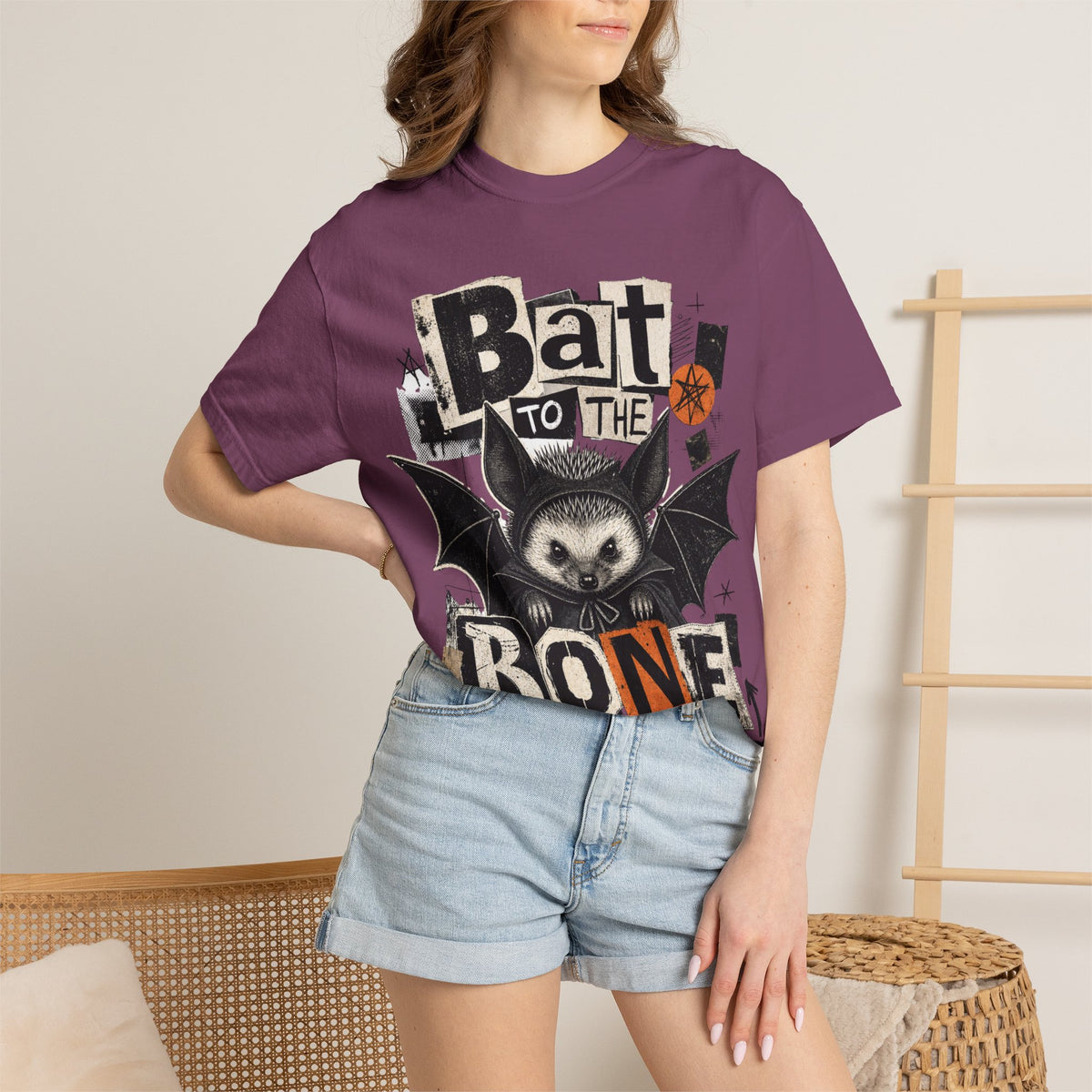 Bat to the Bone T-shirt | Halloween Bat Graphic Tee