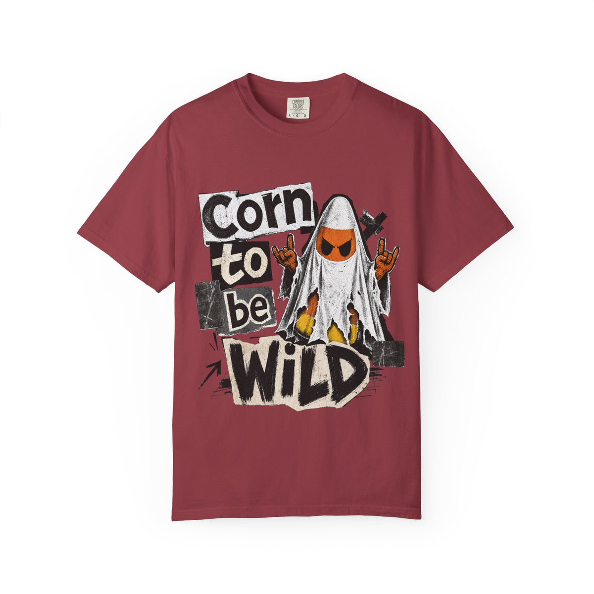 Corn to Be Wild T-shirt | Corn Cob Ghost Graphic Tee, Halloween Punk