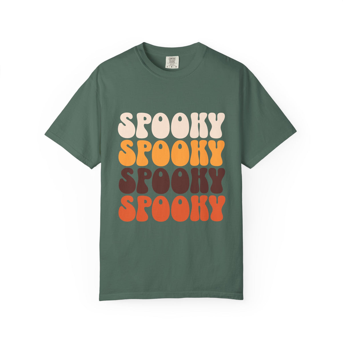 Spooky Retro Stack T-shirt | Vintage Halloween Typography