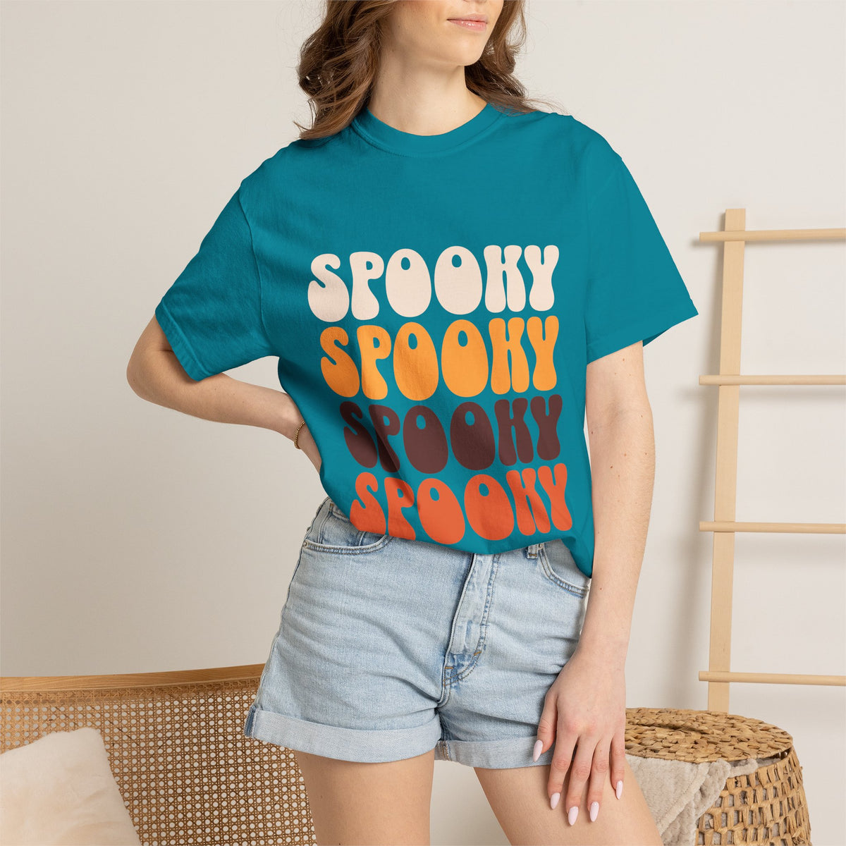 Spooky Retro Stack T-shirt | Vintage Halloween Typography