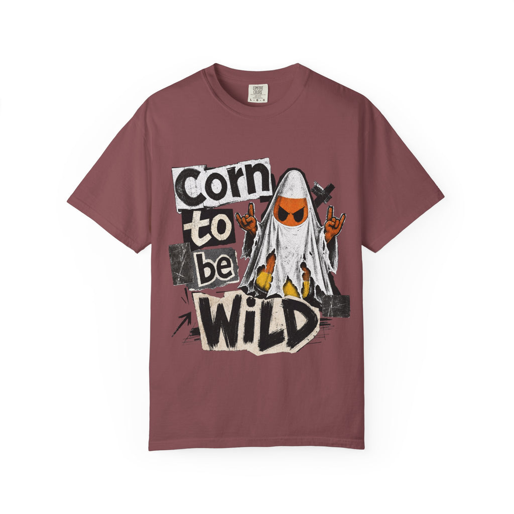 Corn to Be Wild T-shirt | Corn Cob Ghost Graphic Tee, Halloween Punk