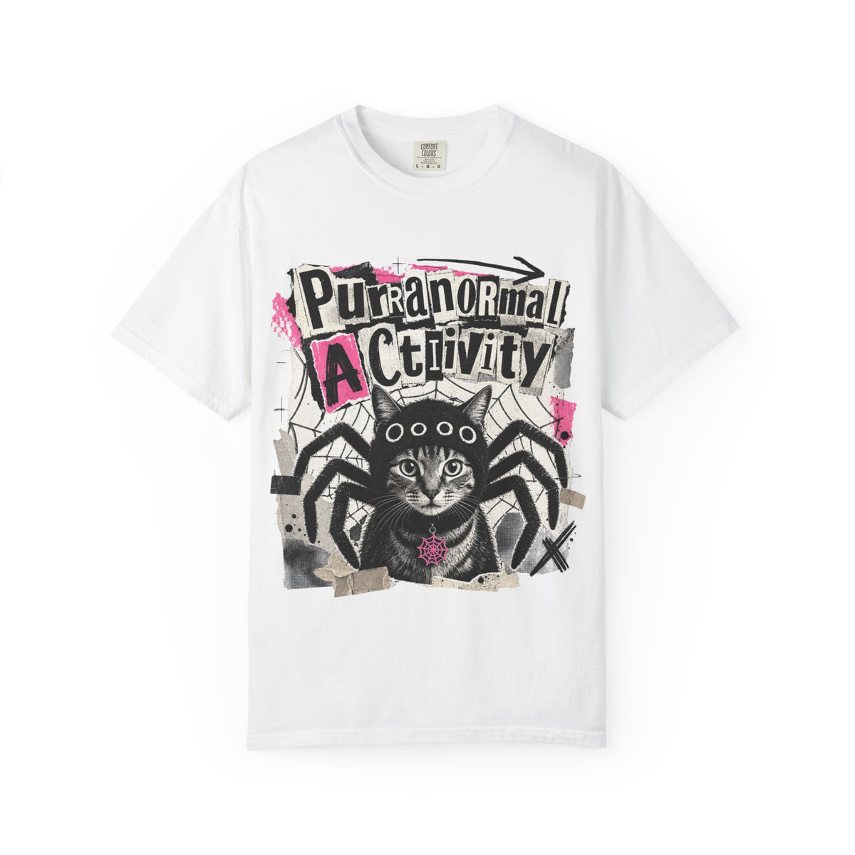 Purranormal Activity Cat Spider T-shirt | Halloween Graphic Tee