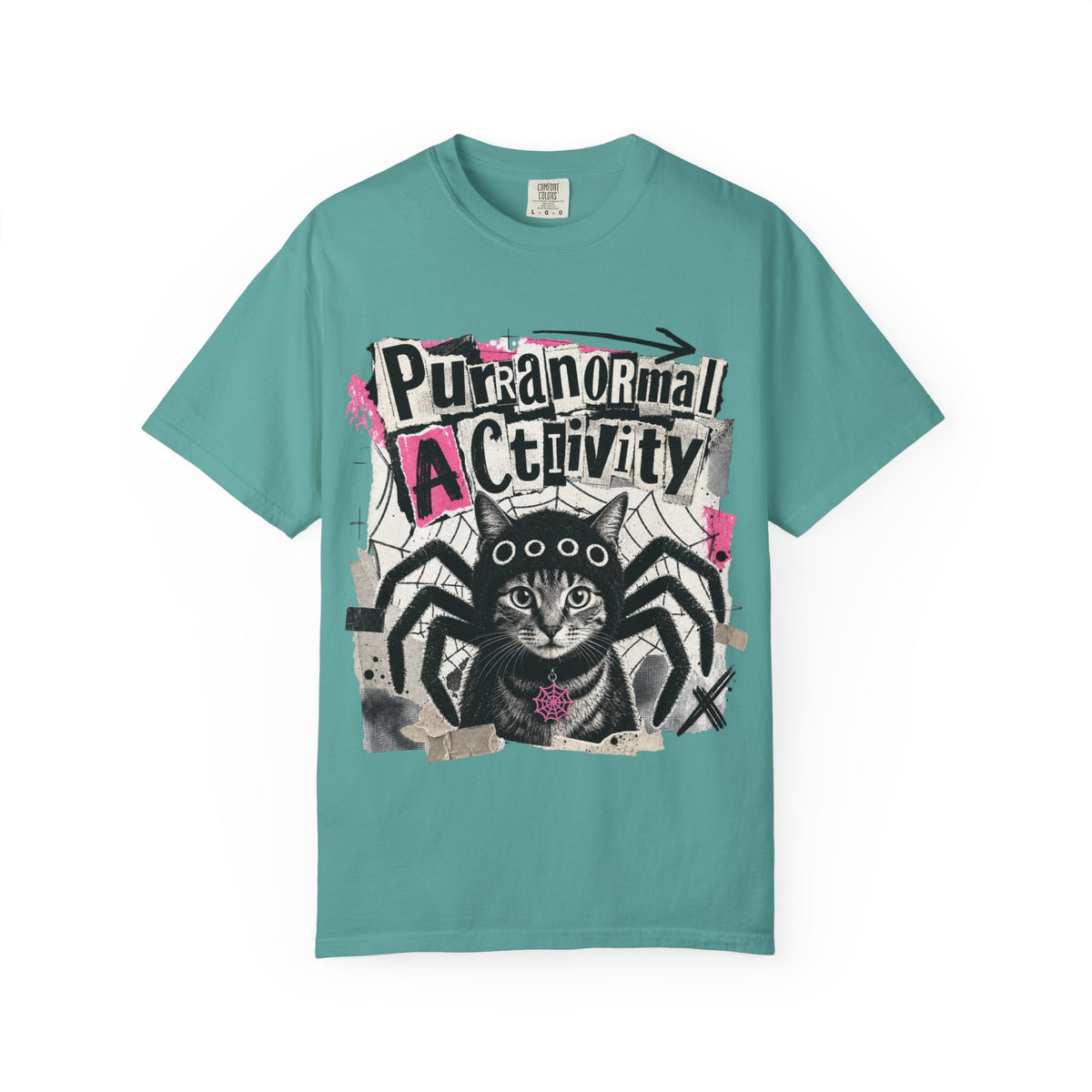 Purranormal Activity Cat Spider T-shirt | Halloween Graphic Tee