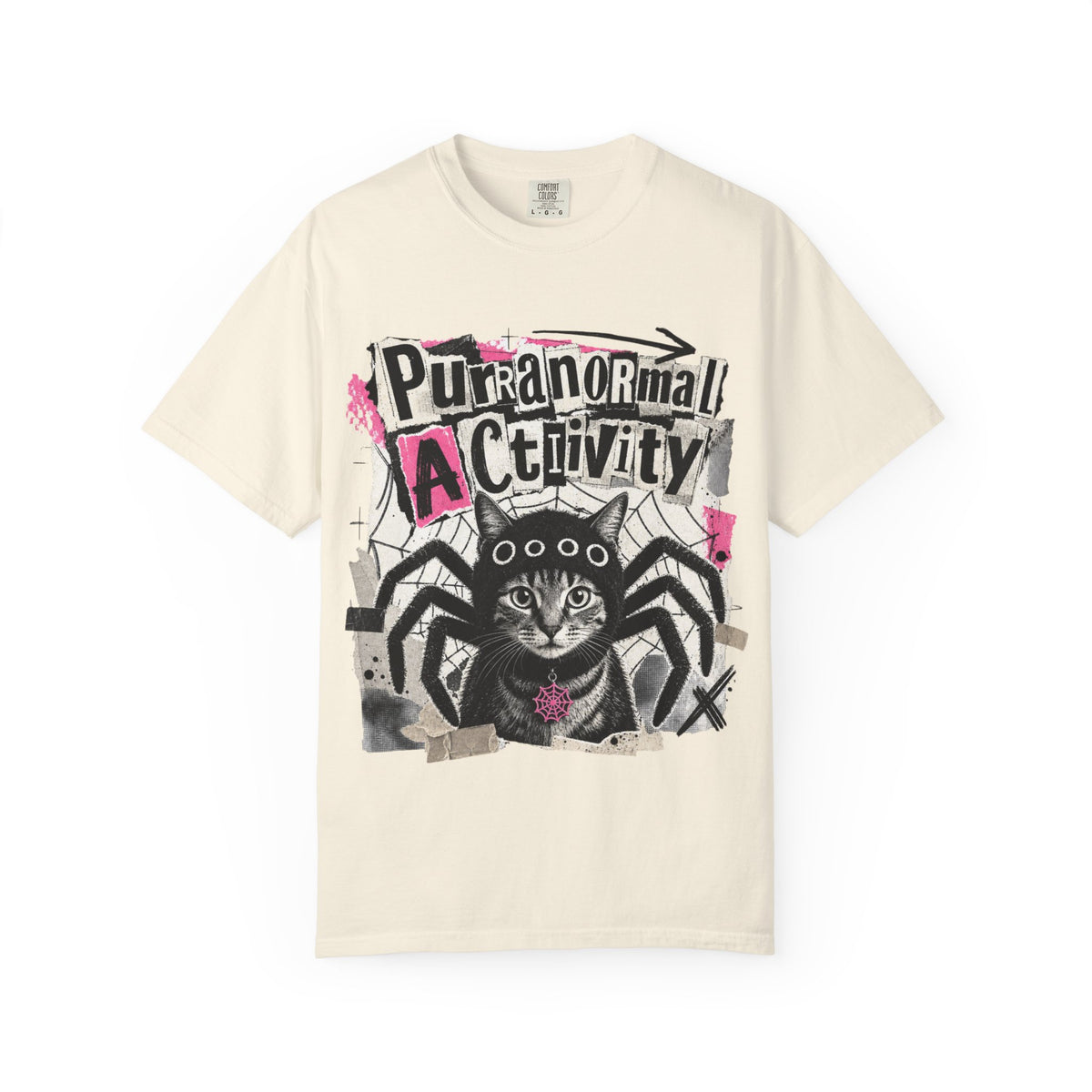 Purranormal Activity Cat Spider T-shirt | Halloween Graphic Tee