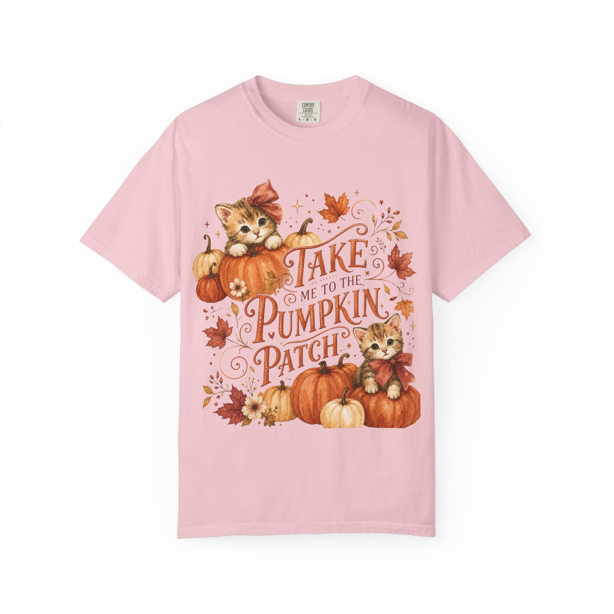 Take Me to the Pumpkin Patch T-shirt | Kittens, Pumpkins, Fall Leaves