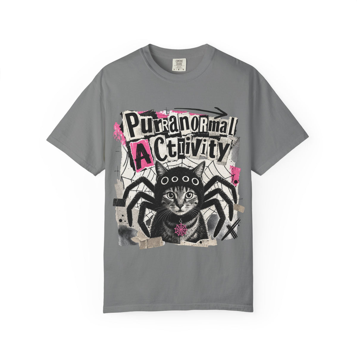 Purranormal Activity Cat Spider T-shirt | Halloween Graphic Tee