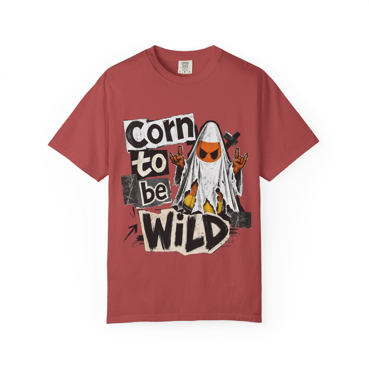 Corn to Be Wild T-shirt | Corn Cob Ghost Graphic Tee, Halloween Punk