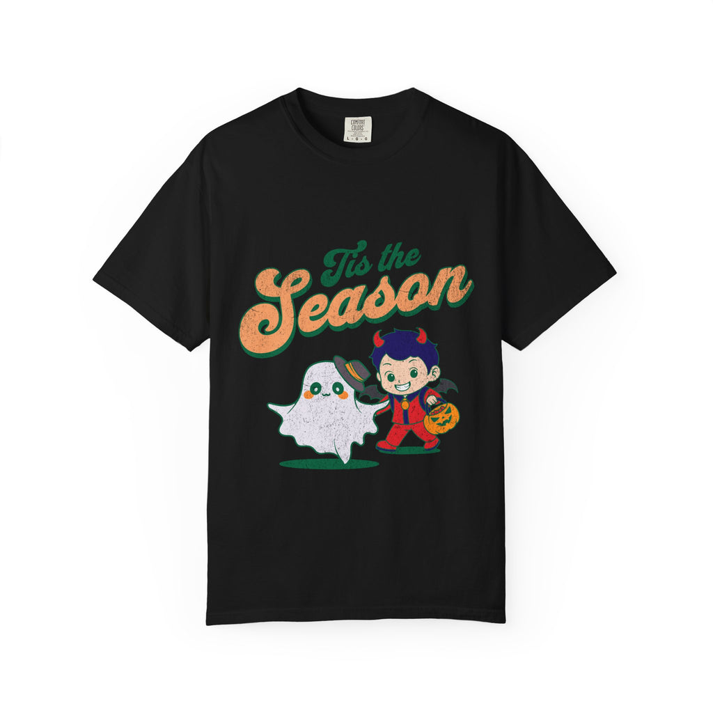 Tis the Season Halloween Ghost T-shirt | Cute Trick-or-Treat Kid Design
