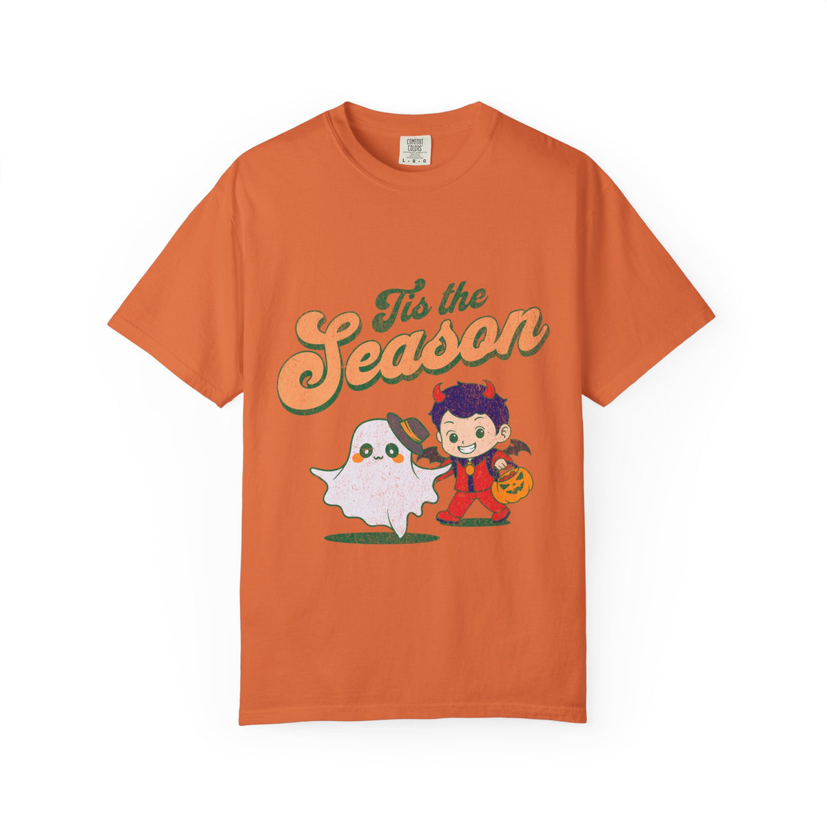 Tis the Season Halloween Ghost T-shirt | Cute Trick-or-Treat Kid Design