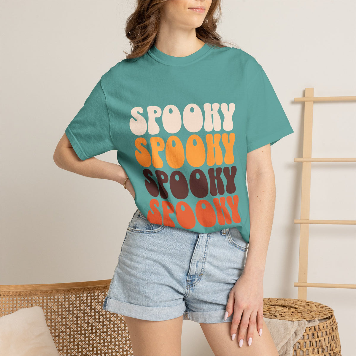 Spooky Retro Stack T-shirt | Vintage Halloween Typography
