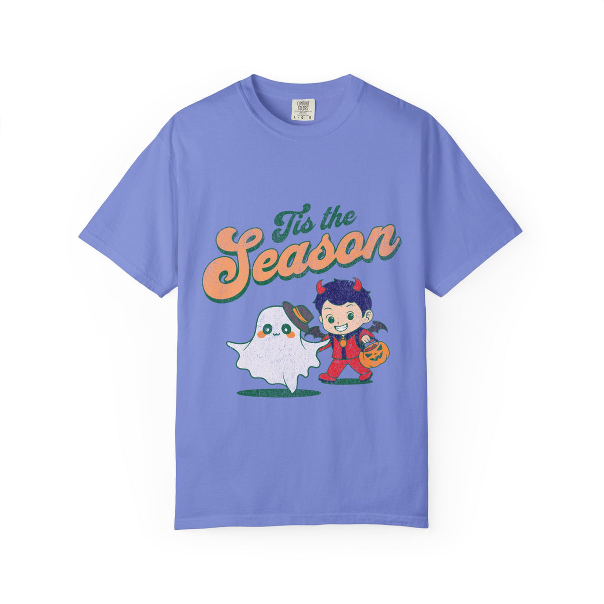 Tis the Season Halloween Ghost T-shirt | Cute Trick-or-Treat Kid Design