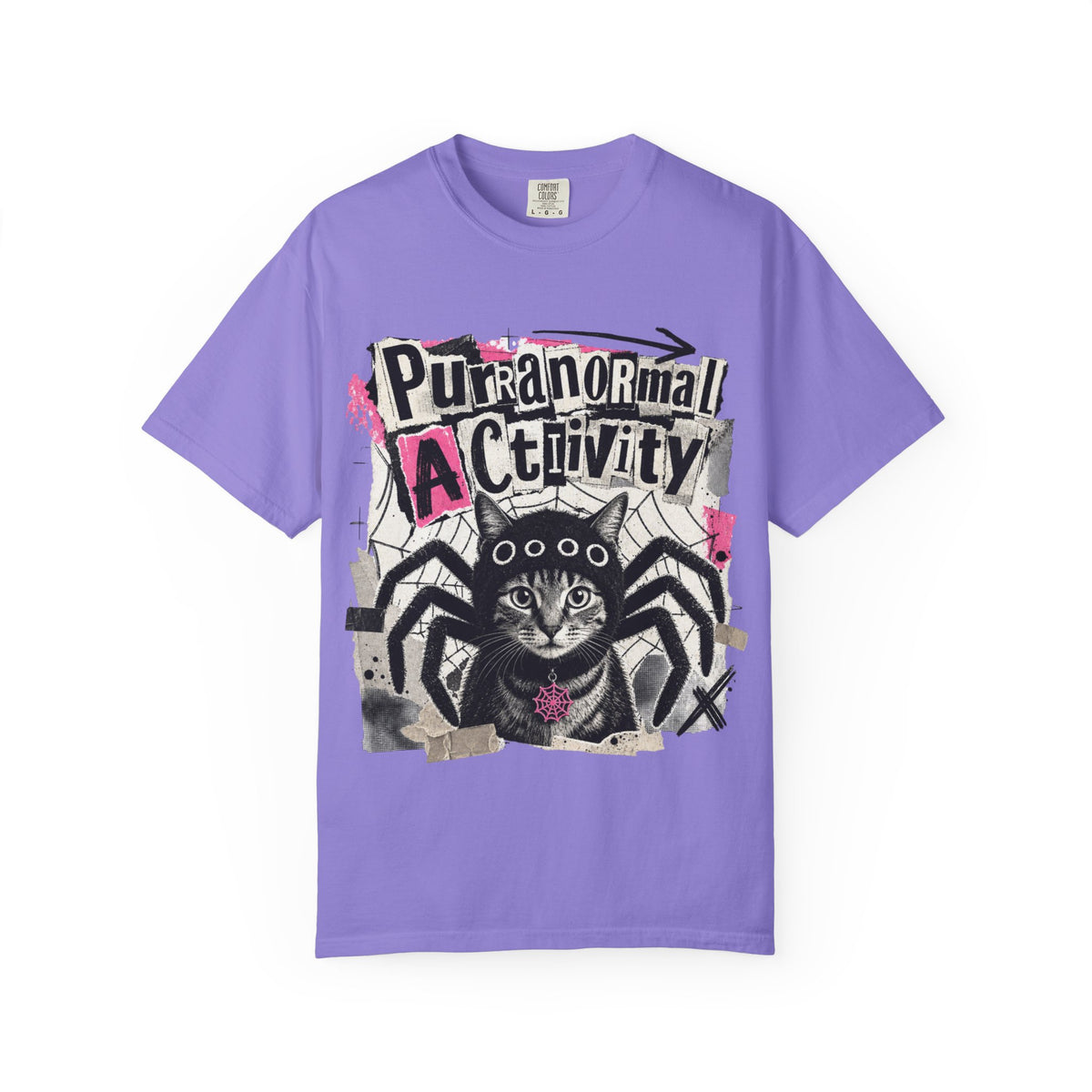 Purranormal Activity Cat Spider T-shirt | Halloween Graphic Tee