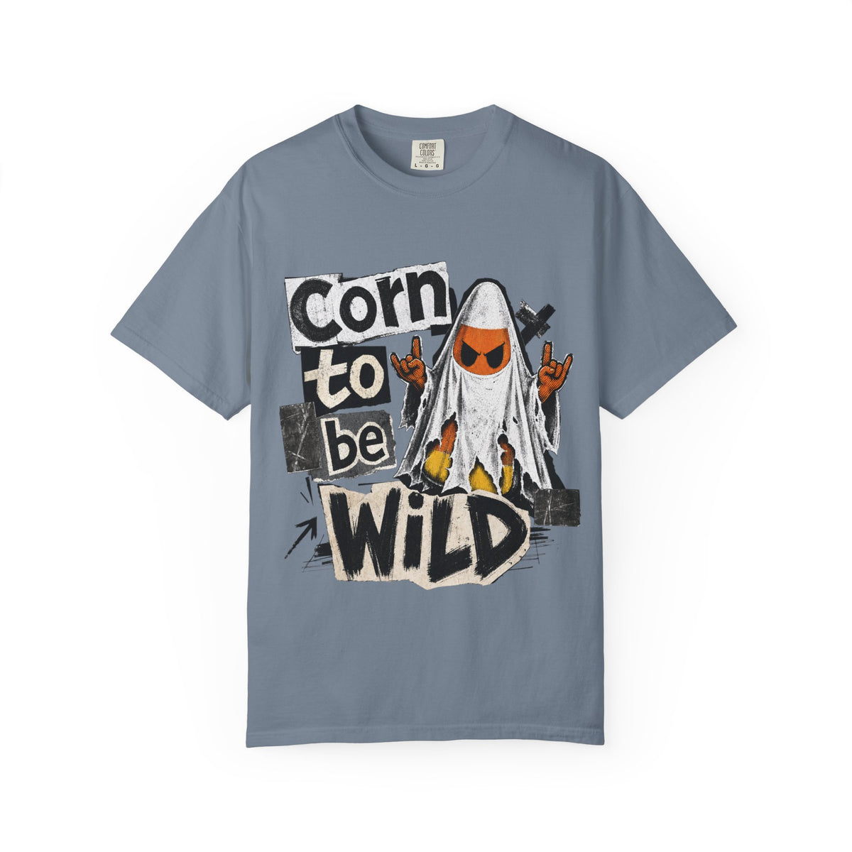Corn to Be Wild T-shirt | Corn Cob Ghost Graphic Tee, Halloween Punk