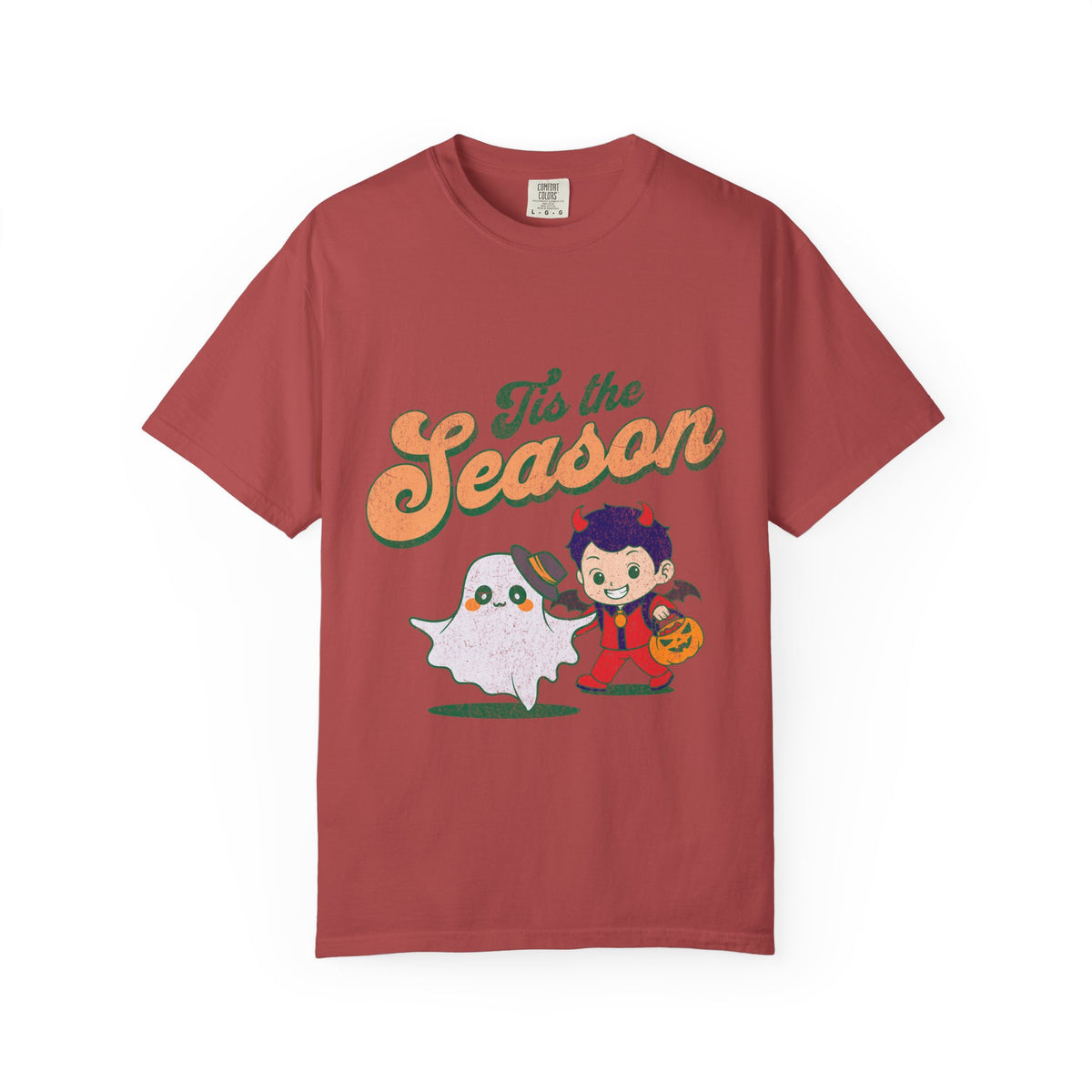 Tis the Season Halloween Ghost T-shirt | Cute Trick-or-Treat Kid Design