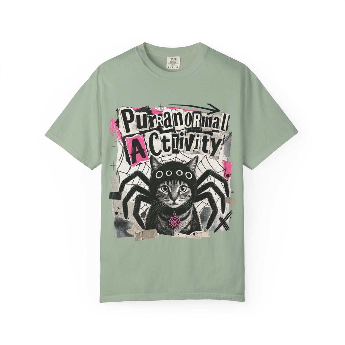 Purranormal Activity Cat Spider T-shirt | Halloween Graphic Tee