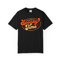 Spooky Time Halloween graphic T-shirt | retro orange script design
