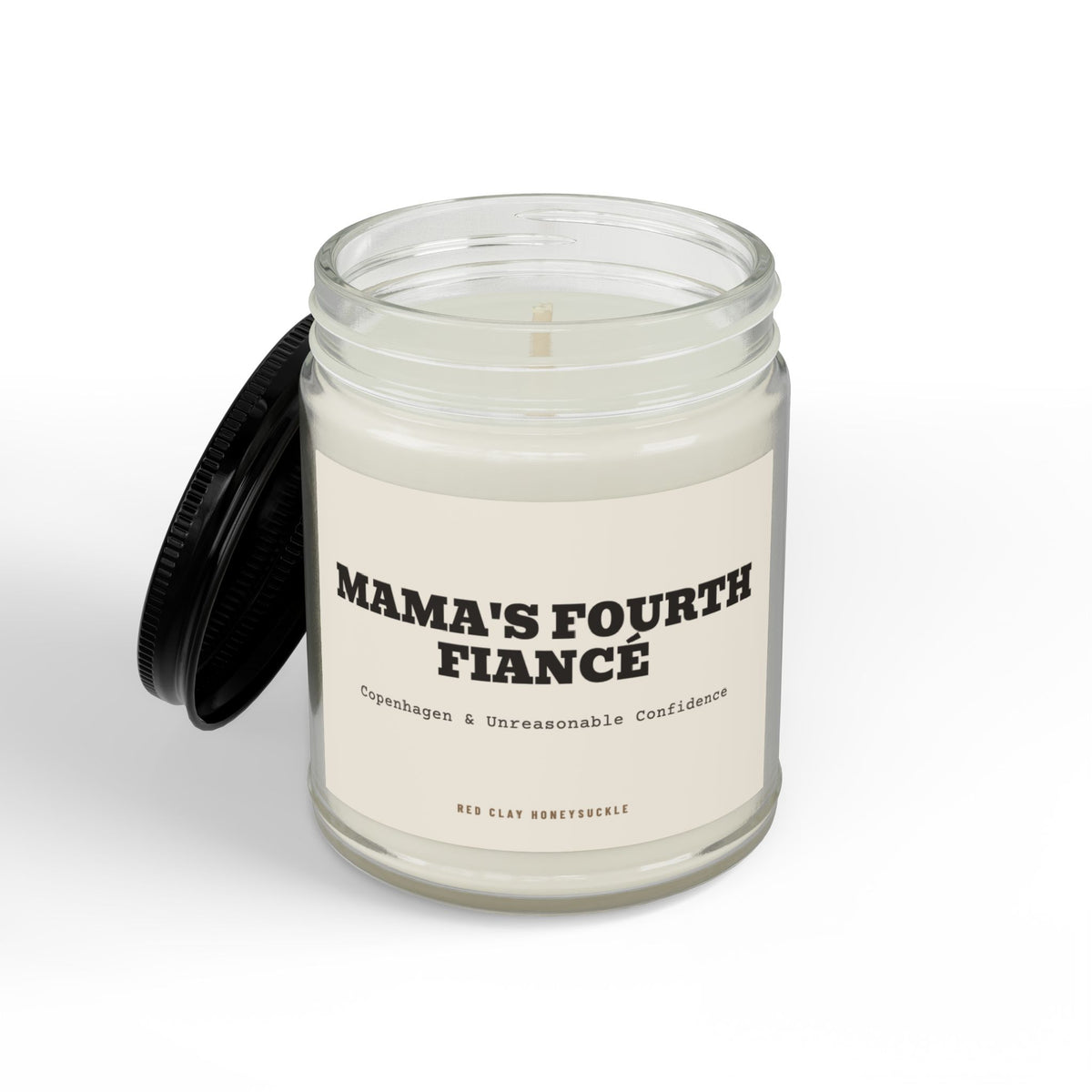 Mama's Fourth Fiance Candle | Soy Candle with Black Lid