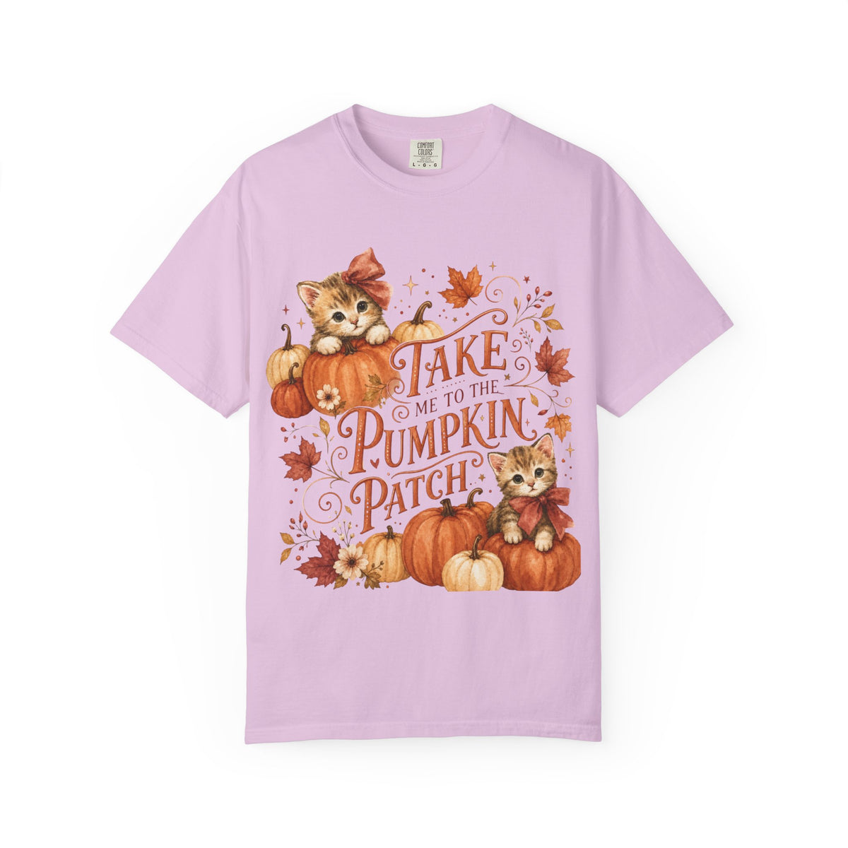 Take Me to the Pumpkin Patch T-shirt | Kittens, Pumpkins, Fall Leaves